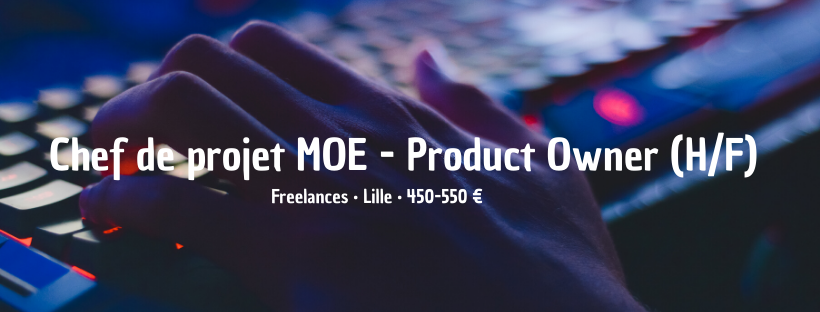 Chef de projet MOE - Product Owner (H/F)