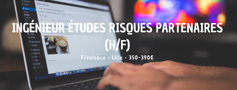 Ingénieur Études Risques Partenaires (H/F)